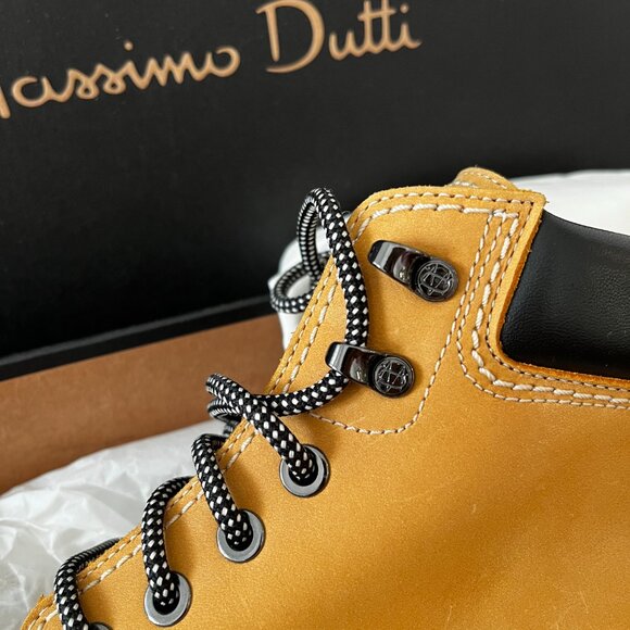 Massimo Dutti Womens Lace-Up Ankle Boots Size US 8 EUR 39 NEW with box - Picture 7 of 14